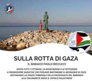"Sulla rotta di Gaza": Una bandiera Palestinese adornerà la statua del Marinaio