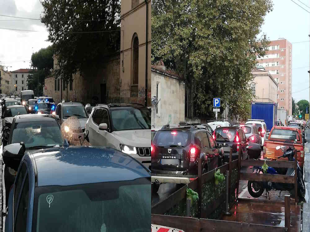 Via Galilei, automobilisti esasperati: code fino a 20 minuti per lavori e semafori mal sincronizzati