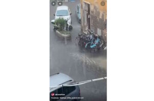 Nubifragio all'Elba, picchi di 230 mm/h Portoferraio paralizzata