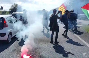 Livorno - Sciopero Generale per la Palestina, bloccata la Variante Aurelia