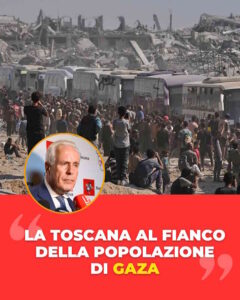 Giani: la Toscana a disposizione della protezione civile nazionale per Gaza, pronti a fare la nostra parte