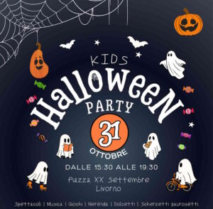 Kids Halloween Party in Piazza XX Settembre, giochi, musica e dolcetti per una festa da paura dedicata ai bambini