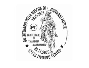 Oggi annullo filatelico speciale dedicato a Giovanni Fattori