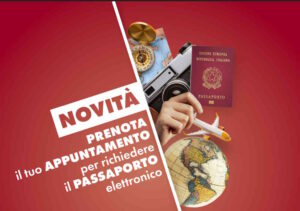 Passaporto, al via il nuovo servizio di prenotazione agli sportelli di piazza Saragat e via Settembrini