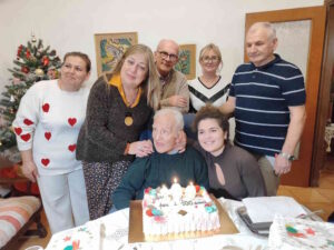 Nonno Ettore Martuscelli nuovo centenario livornese