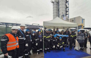 Solvay inaugura il primo impianto europeo per la silice amorfa, presente anche il sindaco Salvetti