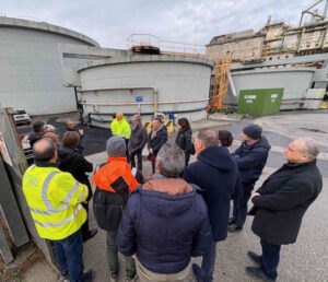 Sopralluogo di ASA, AAMPS e Comune all'impianto "HUB Fanghi-Forsu"