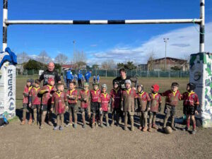 15 leoncini under8 impegnati sul campo del Bellaria Pontedera