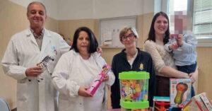 In Pediatria arrivano giochi donati dal progetto "Cometa: Riuniti a 365"