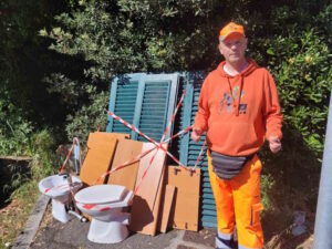 MrGreen non si ferma: nuova azione contro il degrado nel fosso di via di Popogna