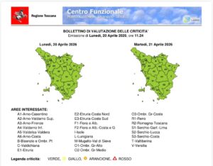 Annunciata erroneamente allerta gialla per domani, errore informatico sulla APP Cittadino Informato 