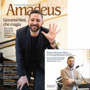 Giovanni Nesi in copertina su Amadeus: il talento del Mascagni protagonista della scena nazionale