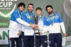 Coppa del Mondo di fioretto maschile, Lombardi protagonista a Istanbul 21° individuale e oro a squadre con l’Italia