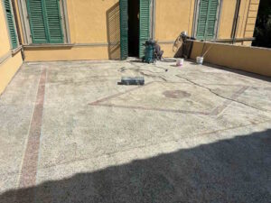 Villa Fabbricotti: iniziato il restauro della terrazza storica