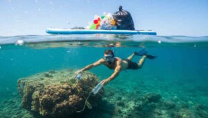 Tuffo pulito - Anima blu maschera e pinne per pulire i fondali dal Boccale a Calignaia