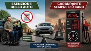 “Lotta al caro carburante, arriva l'esenzione dal bollo: ma per i disabili non cambia niente?”